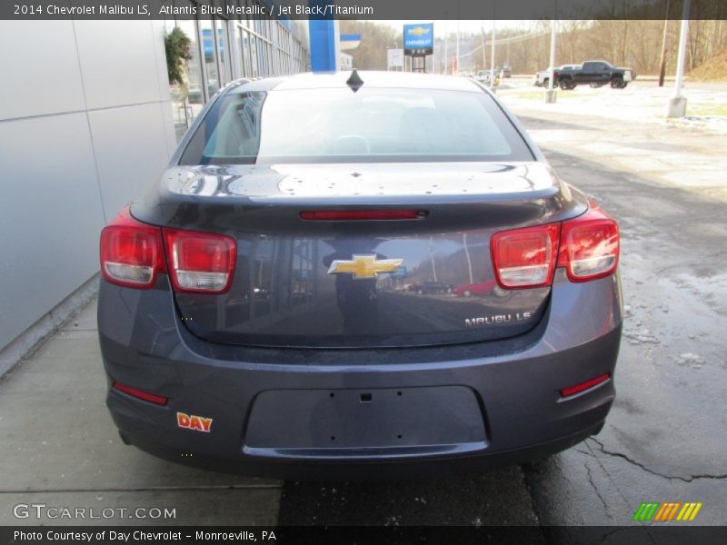 Atlantis Blue Metallic / Jet Black/Titanium 2014 Chevrolet Malibu LS