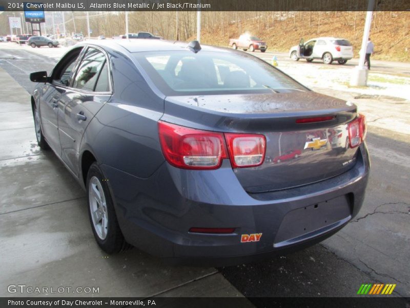 Atlantis Blue Metallic / Jet Black/Titanium 2014 Chevrolet Malibu LS