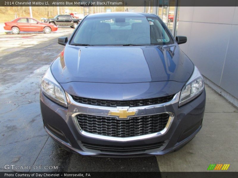 Atlantis Blue Metallic / Jet Black/Titanium 2014 Chevrolet Malibu LS