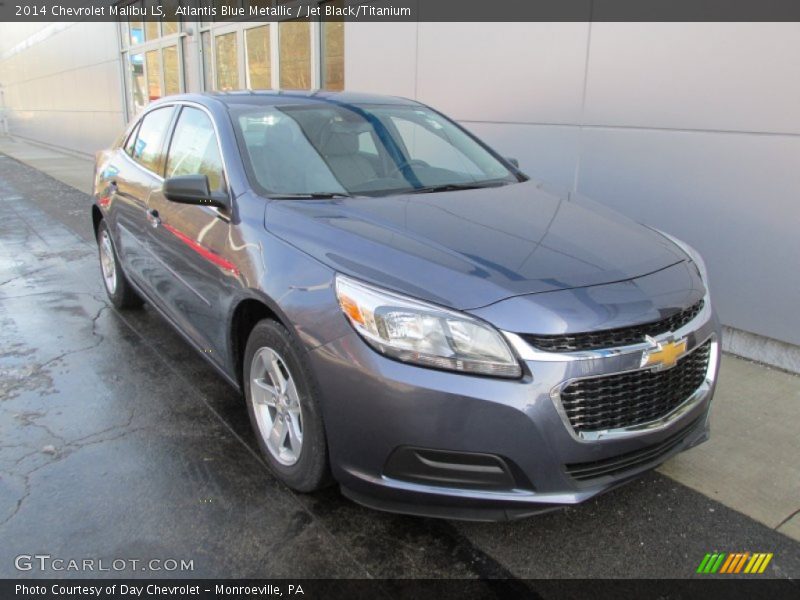 Atlantis Blue Metallic / Jet Black/Titanium 2014 Chevrolet Malibu LS