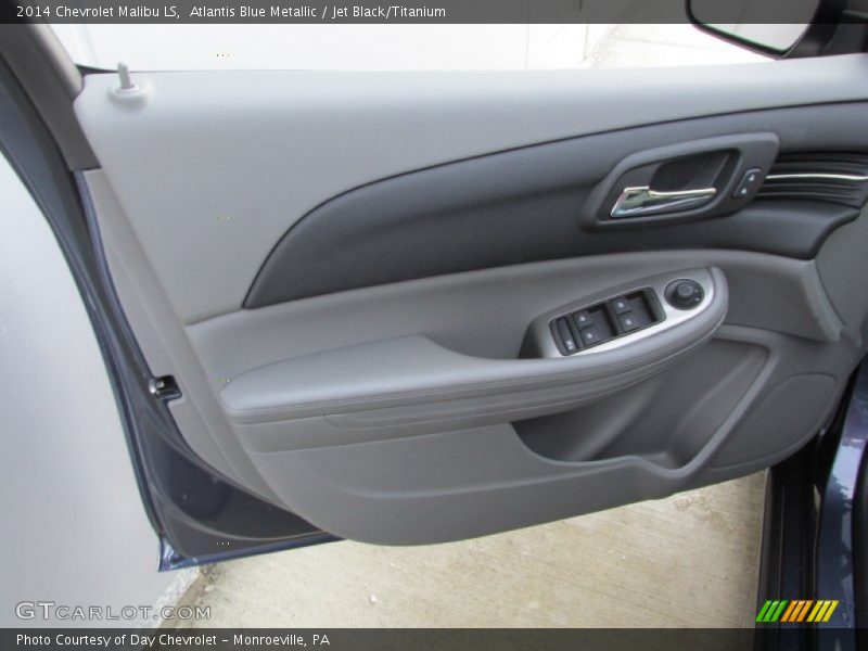 Atlantis Blue Metallic / Jet Black/Titanium 2014 Chevrolet Malibu LS
