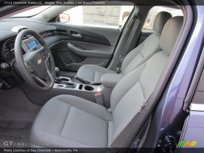 Atlantis Blue Metallic / Jet Black/Titanium 2014 Chevrolet Malibu LS