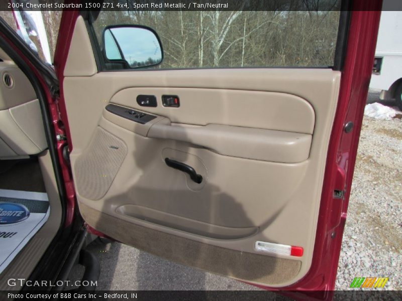 Sport Red Metallic / Tan/Neutral 2004 Chevrolet Suburban 1500 Z71 4x4
