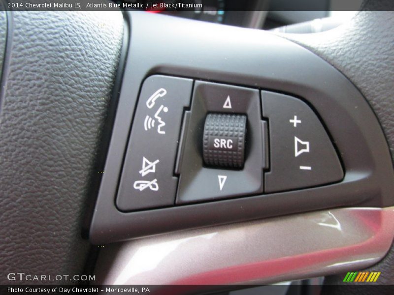 Atlantis Blue Metallic / Jet Black/Titanium 2014 Chevrolet Malibu LS
