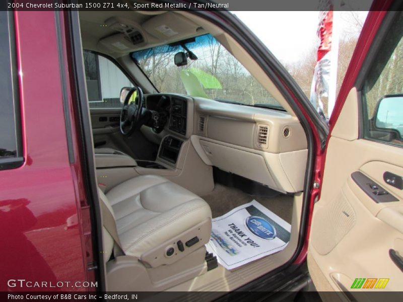 Sport Red Metallic / Tan/Neutral 2004 Chevrolet Suburban 1500 Z71 4x4