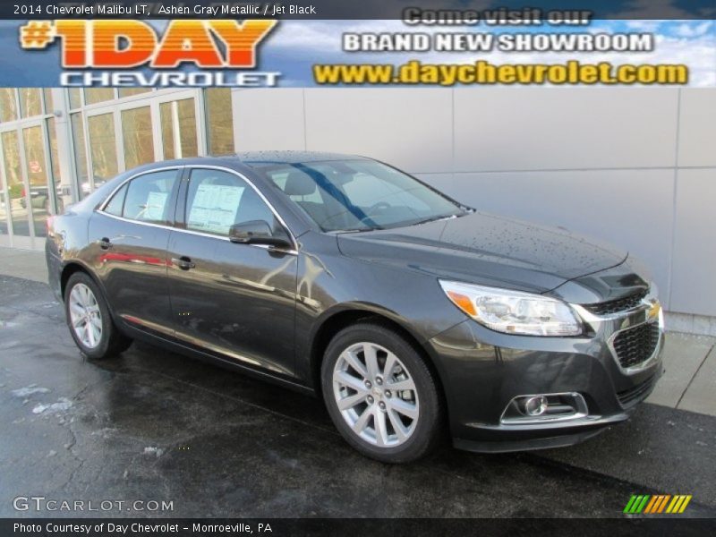 Ashen Gray Metallic / Jet Black 2014 Chevrolet Malibu LT