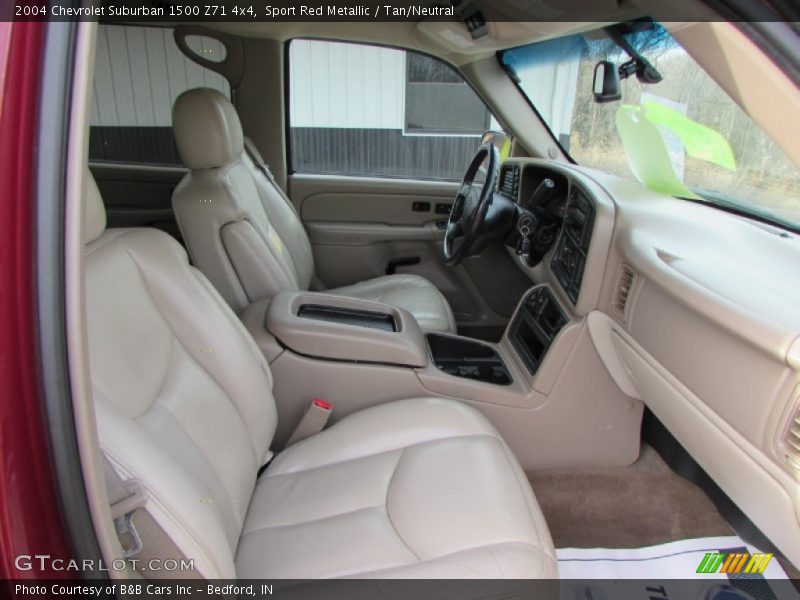 Sport Red Metallic / Tan/Neutral 2004 Chevrolet Suburban 1500 Z71 4x4