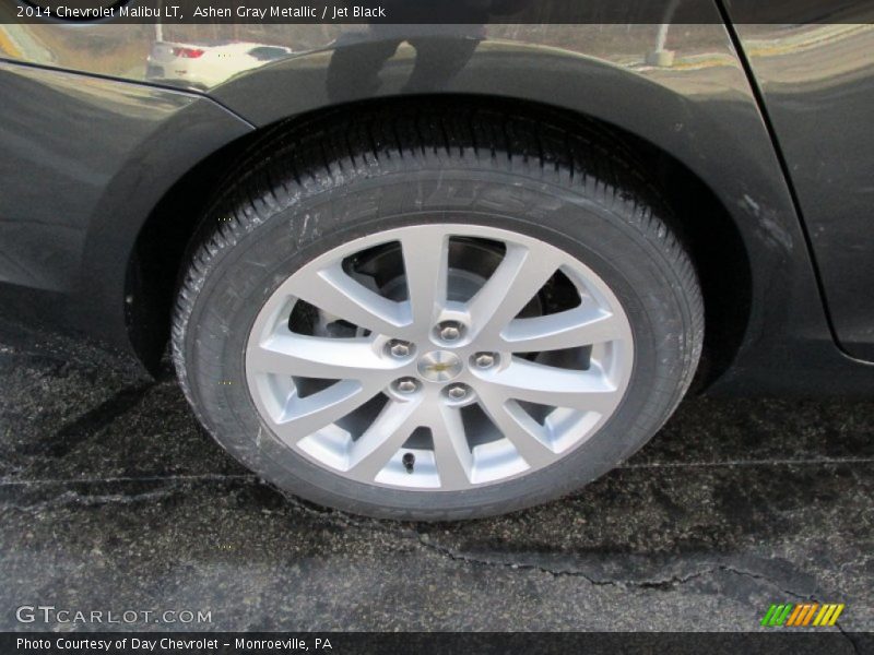 Ashen Gray Metallic / Jet Black 2014 Chevrolet Malibu LT