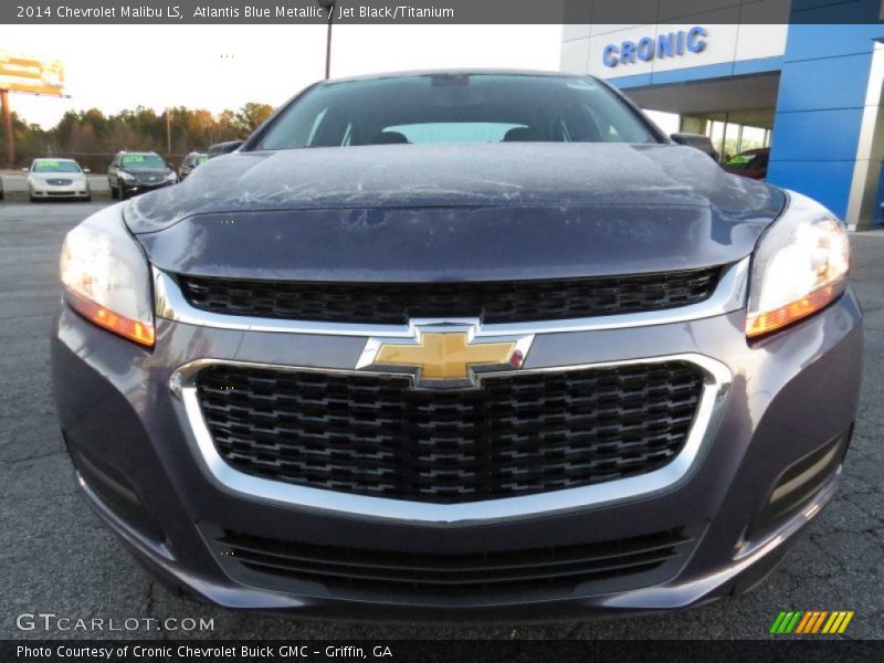 Atlantis Blue Metallic / Jet Black/Titanium 2014 Chevrolet Malibu LS