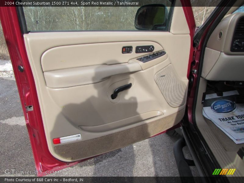 Sport Red Metallic / Tan/Neutral 2004 Chevrolet Suburban 1500 Z71 4x4