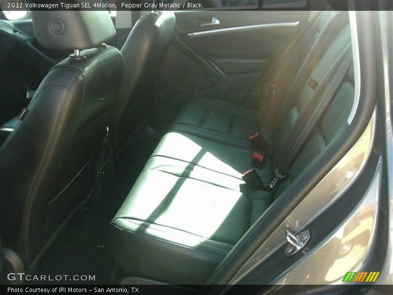 Pepper Gray Metallic / Black 2012 Volkswagen Tiguan SEL 4Motion