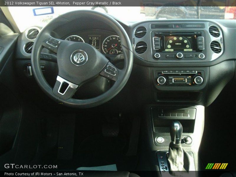 Pepper Gray Metallic / Black 2012 Volkswagen Tiguan SEL 4Motion