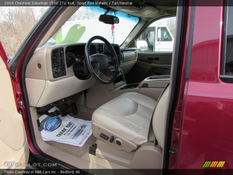Sport Red Metallic / Tan/Neutral 2004 Chevrolet Suburban 1500 Z71 4x4