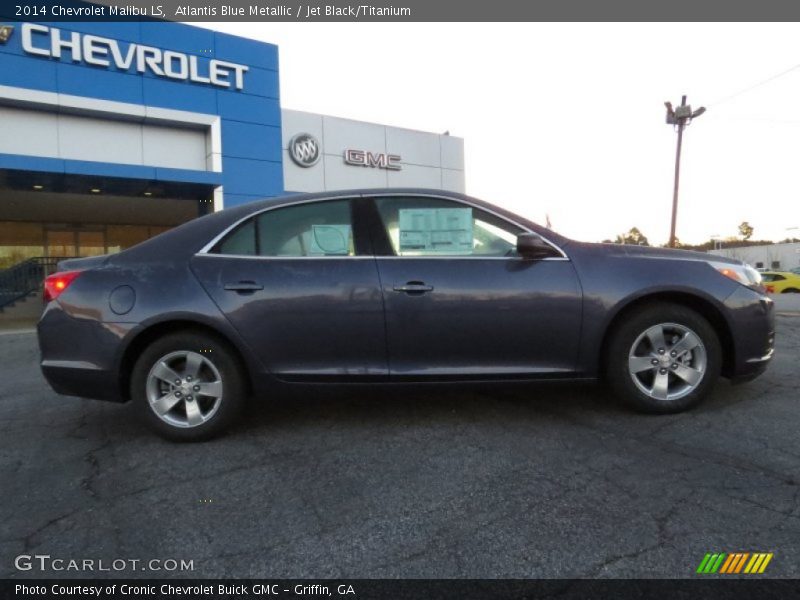 Atlantis Blue Metallic / Jet Black/Titanium 2014 Chevrolet Malibu LS