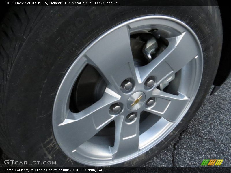 Atlantis Blue Metallic / Jet Black/Titanium 2014 Chevrolet Malibu LS