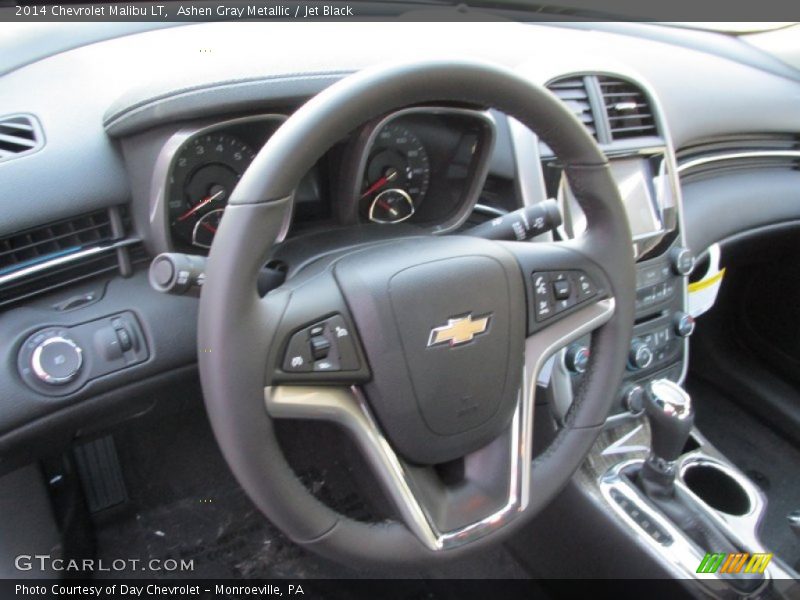 Ashen Gray Metallic / Jet Black 2014 Chevrolet Malibu LT