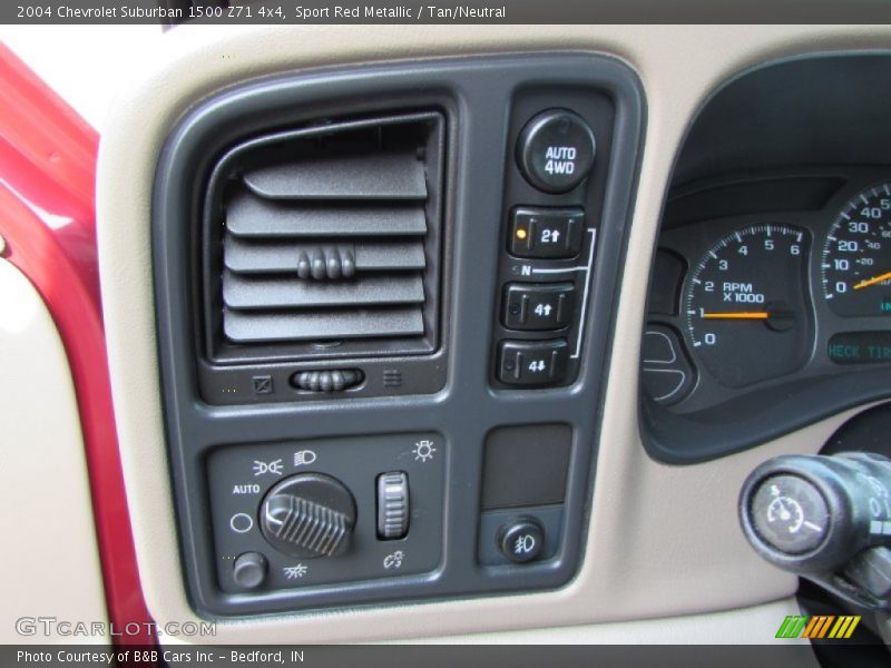 Controls of 2004 Suburban 1500 Z71 4x4