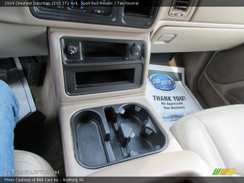 Sport Red Metallic / Tan/Neutral 2004 Chevrolet Suburban 1500 Z71 4x4
