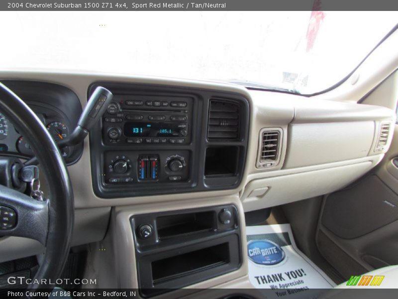 Sport Red Metallic / Tan/Neutral 2004 Chevrolet Suburban 1500 Z71 4x4