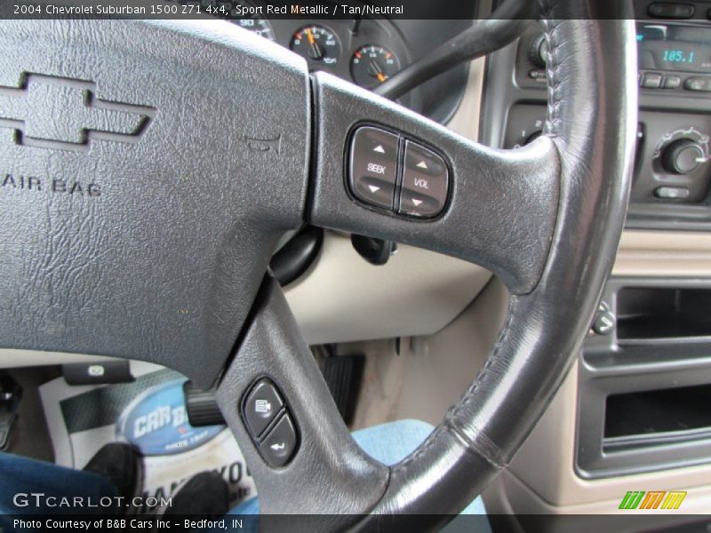 Sport Red Metallic / Tan/Neutral 2004 Chevrolet Suburban 1500 Z71 4x4