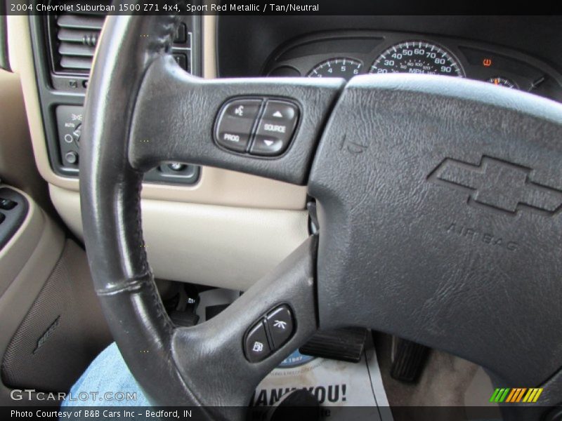 Sport Red Metallic / Tan/Neutral 2004 Chevrolet Suburban 1500 Z71 4x4