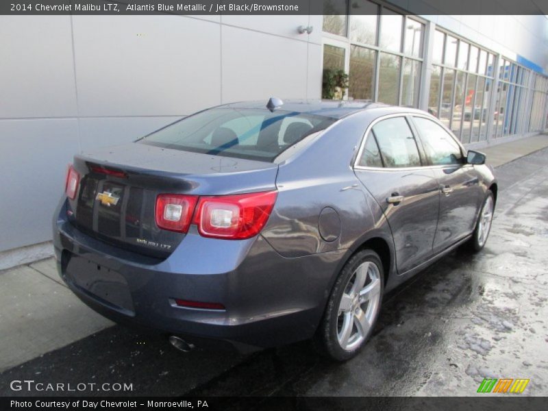 Atlantis Blue Metallic / Jet Black/Brownstone 2014 Chevrolet Malibu LTZ