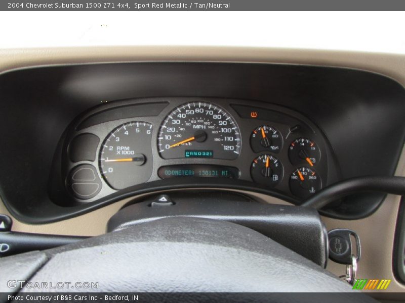 Sport Red Metallic / Tan/Neutral 2004 Chevrolet Suburban 1500 Z71 4x4