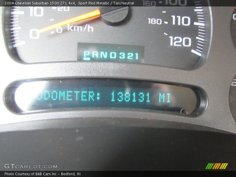 Sport Red Metallic / Tan/Neutral 2004 Chevrolet Suburban 1500 Z71 4x4