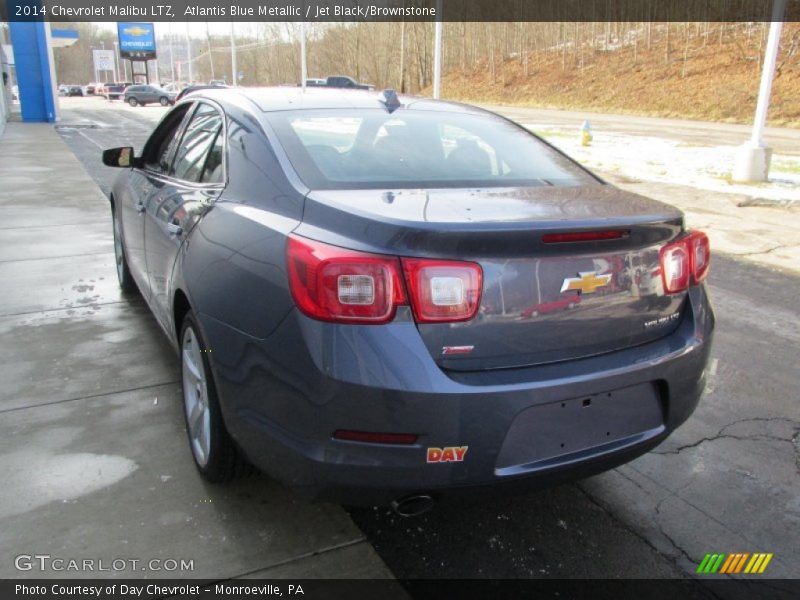 Atlantis Blue Metallic / Jet Black/Brownstone 2014 Chevrolet Malibu LTZ