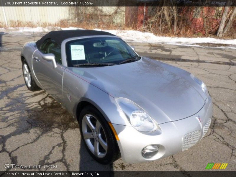 Cool Silver / Ebony 2008 Pontiac Solstice Roadster