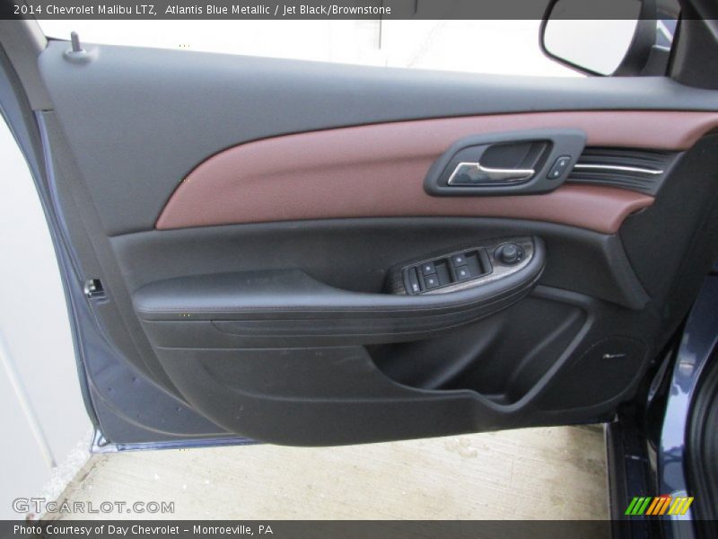 Atlantis Blue Metallic / Jet Black/Brownstone 2014 Chevrolet Malibu LTZ
