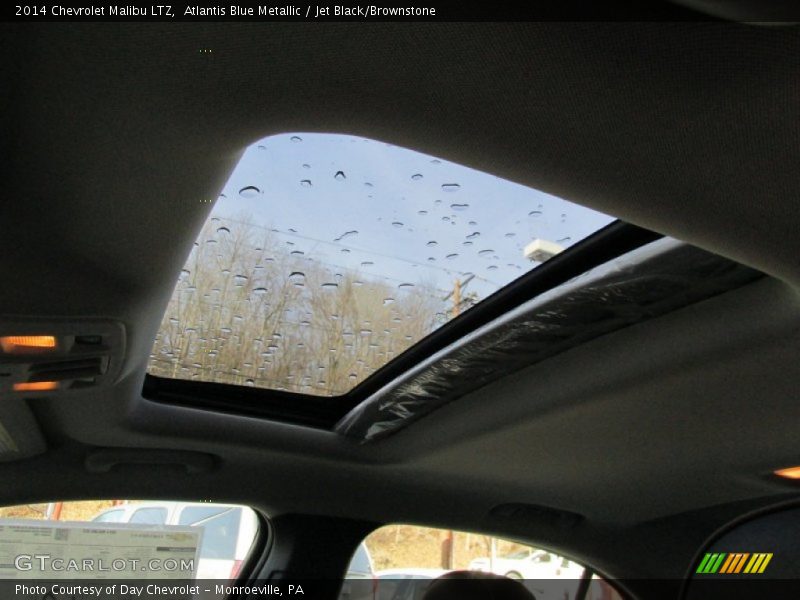 Atlantis Blue Metallic / Jet Black/Brownstone 2014 Chevrolet Malibu LTZ