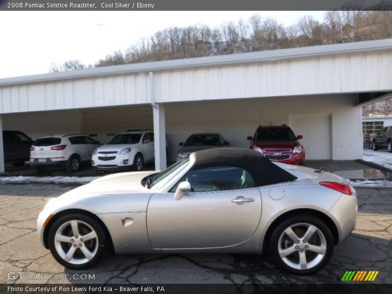 Cool Silver / Ebony 2008 Pontiac Solstice Roadster