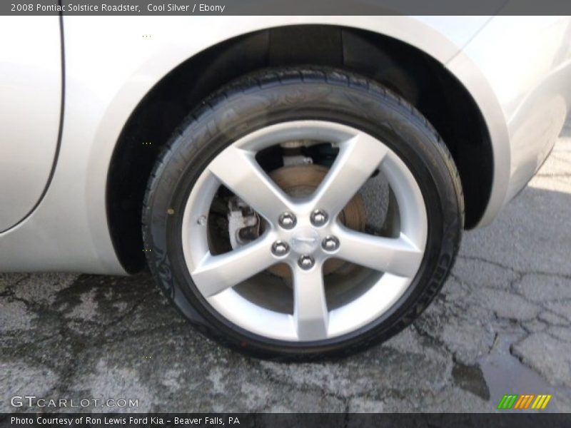 Cool Silver / Ebony 2008 Pontiac Solstice Roadster