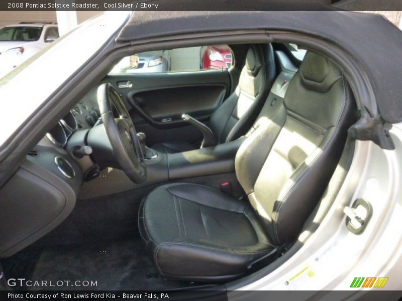 Cool Silver / Ebony 2008 Pontiac Solstice Roadster