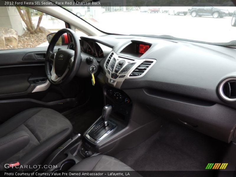 Race Red / Charcoal Black 2012 Ford Fiesta SEL Sedan