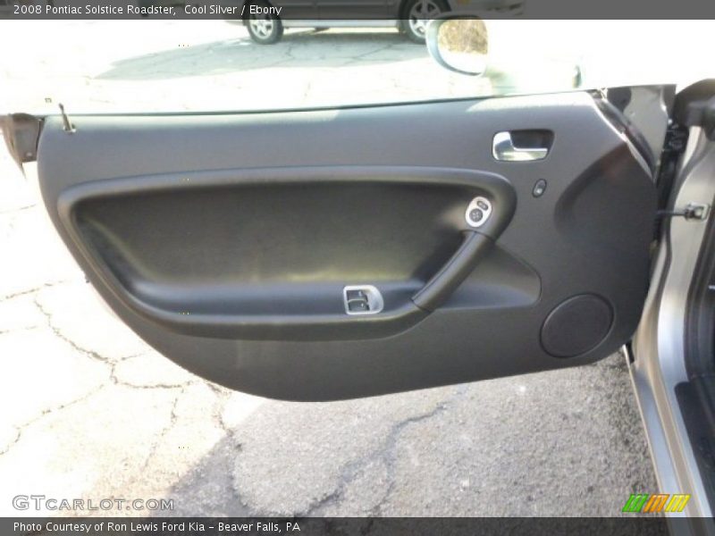 Cool Silver / Ebony 2008 Pontiac Solstice Roadster