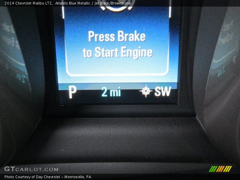 Atlantis Blue Metallic / Jet Black/Brownstone 2014 Chevrolet Malibu LTZ