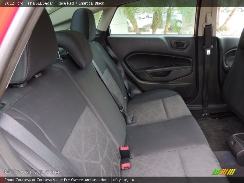 Race Red / Charcoal Black 2012 Ford Fiesta SEL Sedan