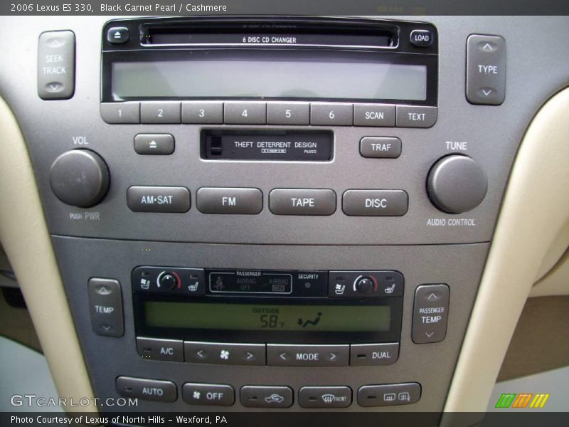 Black Garnet Pearl / Cashmere 2006 Lexus ES 330