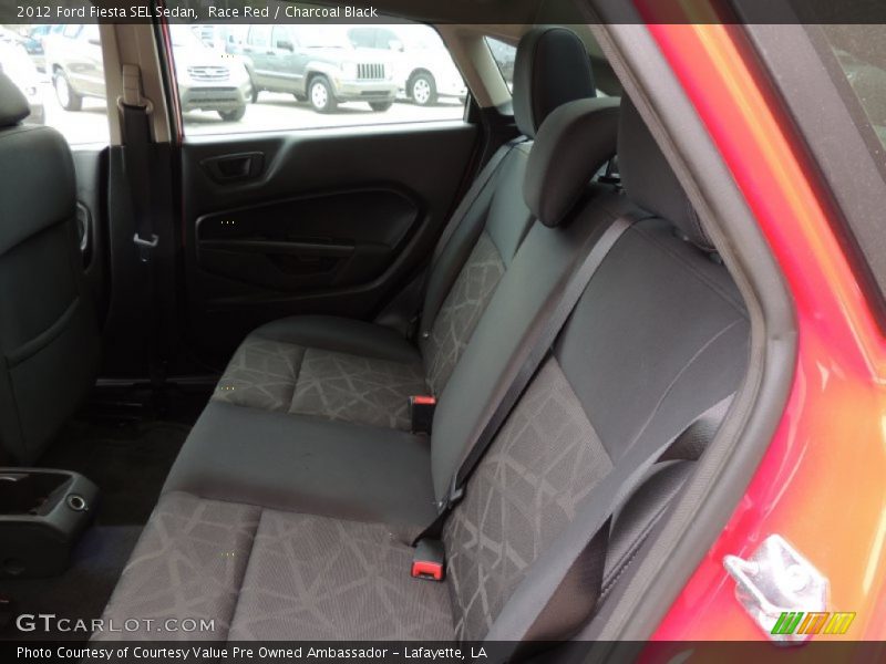 Race Red / Charcoal Black 2012 Ford Fiesta SEL Sedan