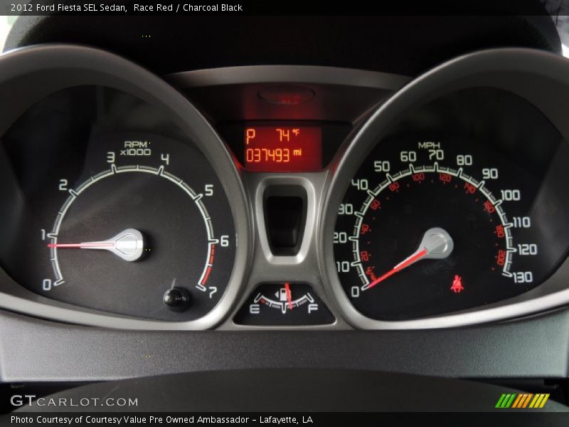  2012 Fiesta SEL Sedan SEL Sedan Gauges