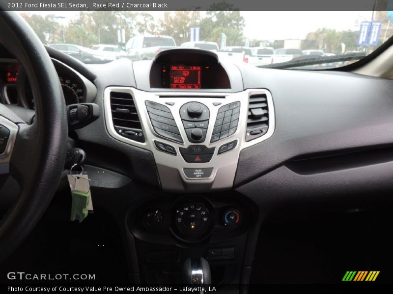 Race Red / Charcoal Black 2012 Ford Fiesta SEL Sedan