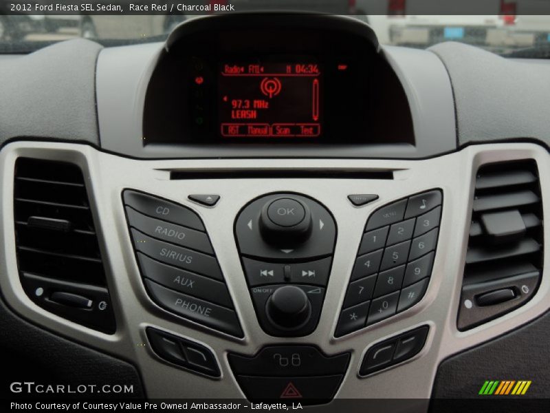 Controls of 2012 Fiesta SEL Sedan