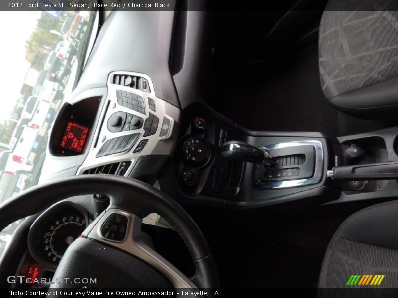 Race Red / Charcoal Black 2012 Ford Fiesta SEL Sedan
