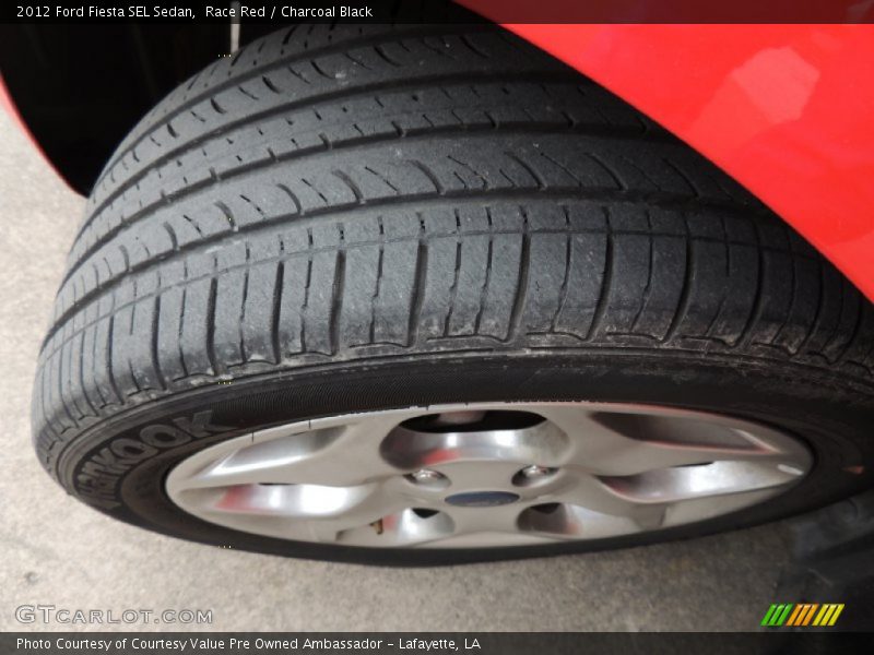 Race Red / Charcoal Black 2012 Ford Fiesta SEL Sedan