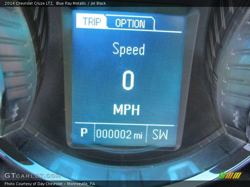 Blue Ray Metallic / Jet Black 2014 Chevrolet Cruze LTZ