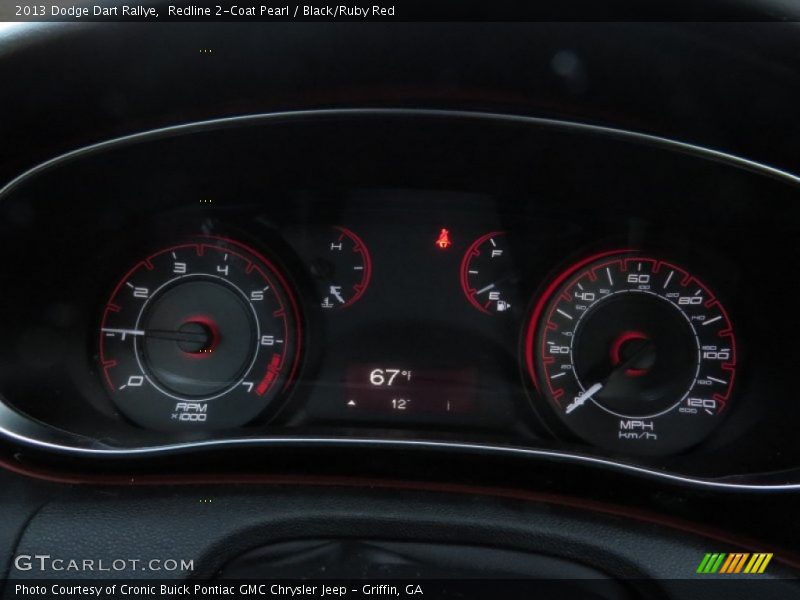 Redline 2-Coat Pearl / Black/Ruby Red 2013 Dodge Dart Rallye
