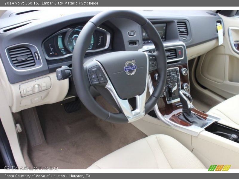 Ember Black Metallic / Soft Beige 2014 Volvo S60 T5