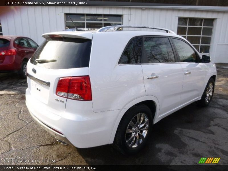 Snow White Pearl / Black 2011 Kia Sorento SX V6